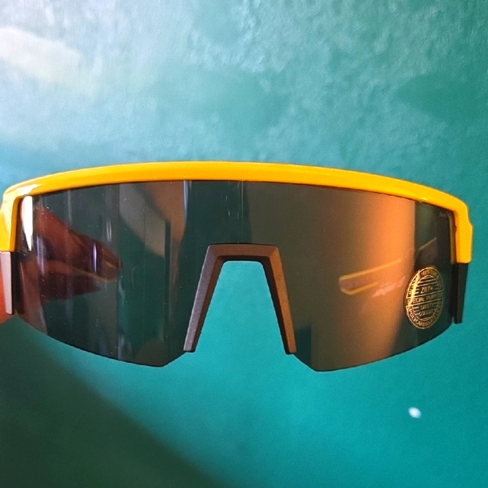 HiVis Yellow Bomber Polarized Sunglasses NWT